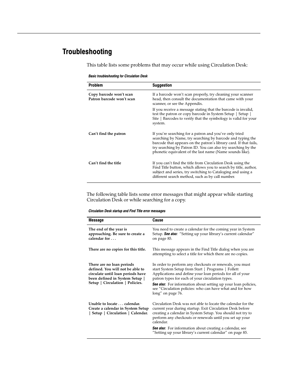 Troubleshooting | Follett VERSION 6.00 User Manual | Page 136 / 730