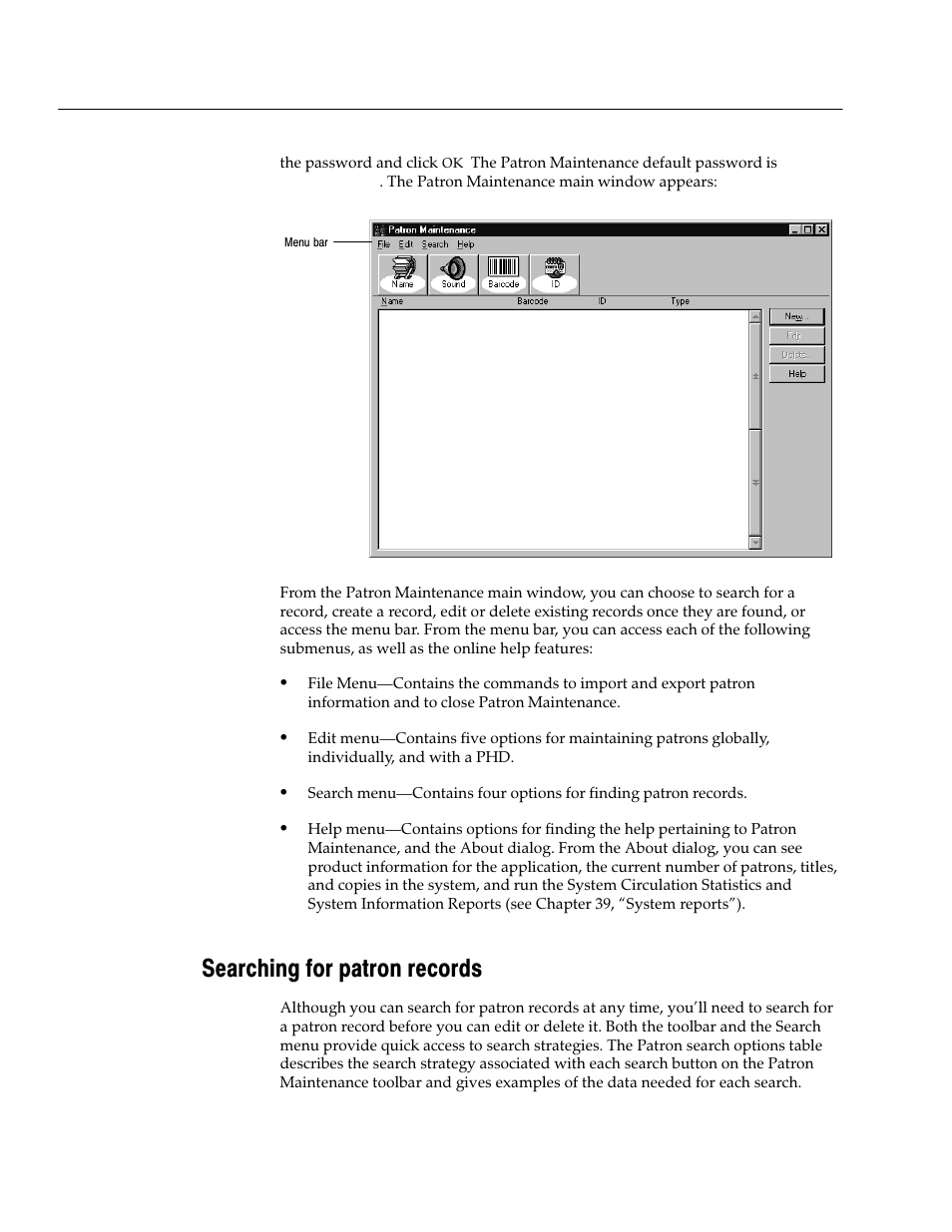Searching for patron records | Follett VERSION 6.00 User Manual | Page 184 / 730