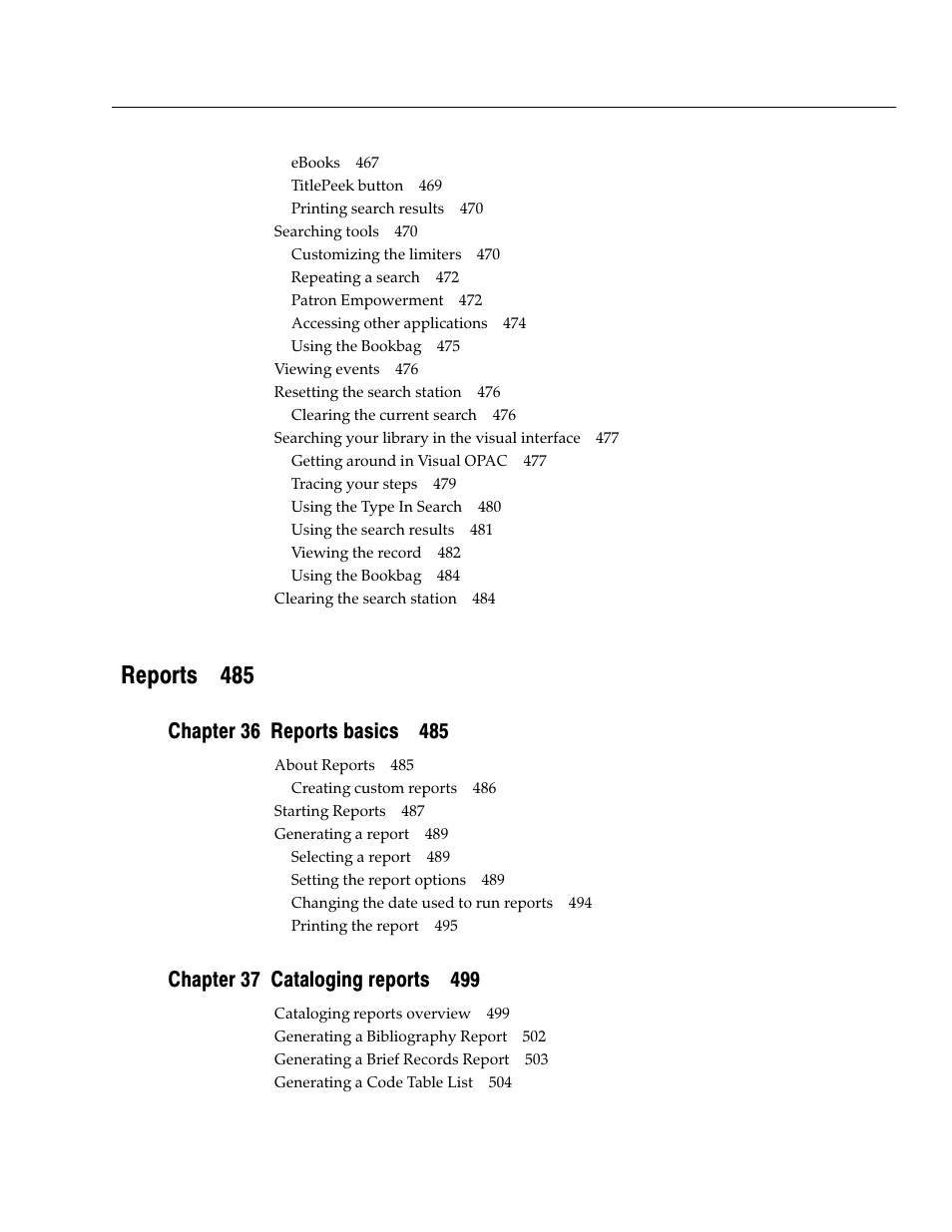Reports 485 | Follett VERSION 6.00 User Manual | Page 21 / 730