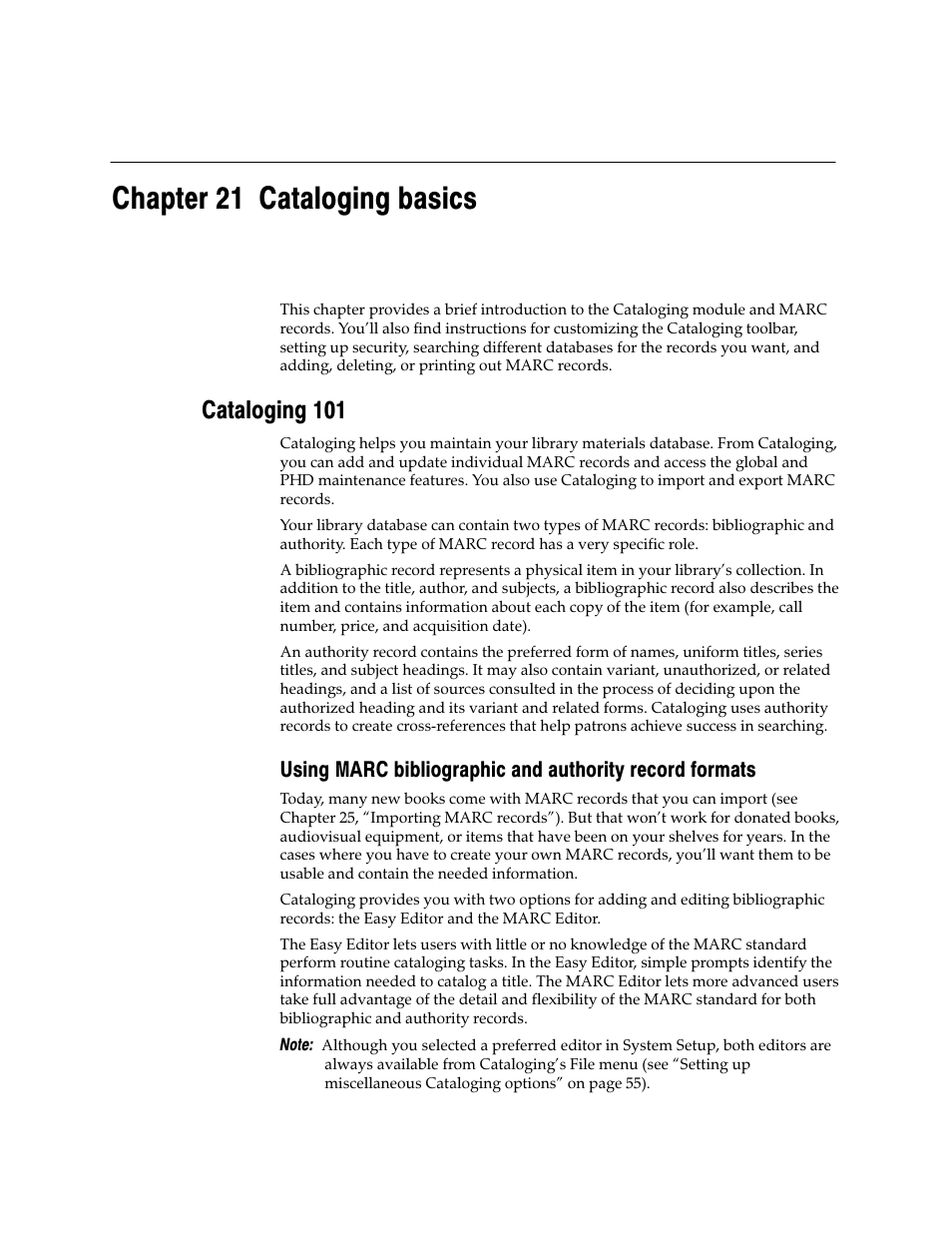 Cataloging, Chapter 21 cataloging basics, Cataloging 101 | Follett VERSION 6.00 User Manual | Page 233 / 730