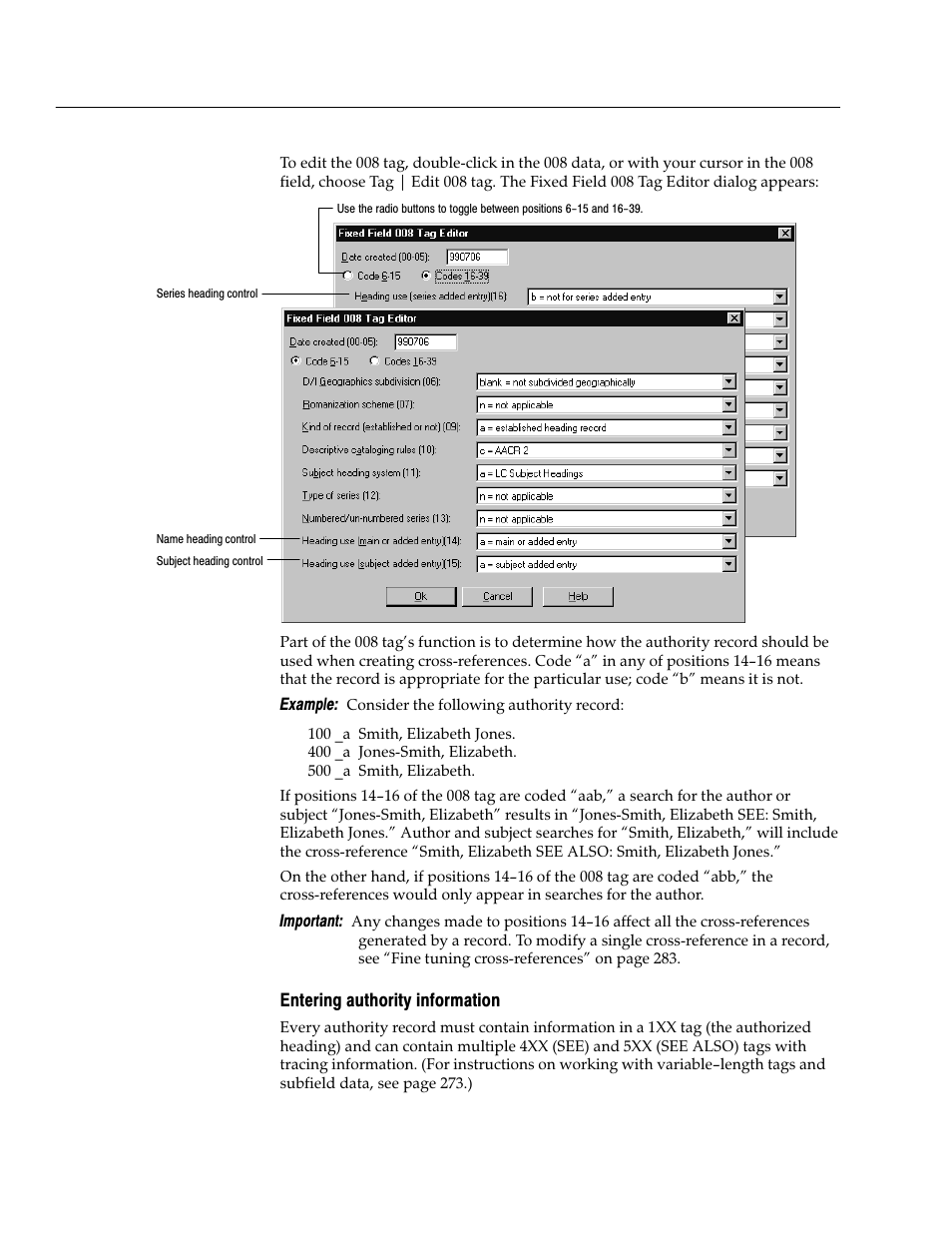 Entering authority information | Follett VERSION 6.00 User Manual | Page 282 / 730