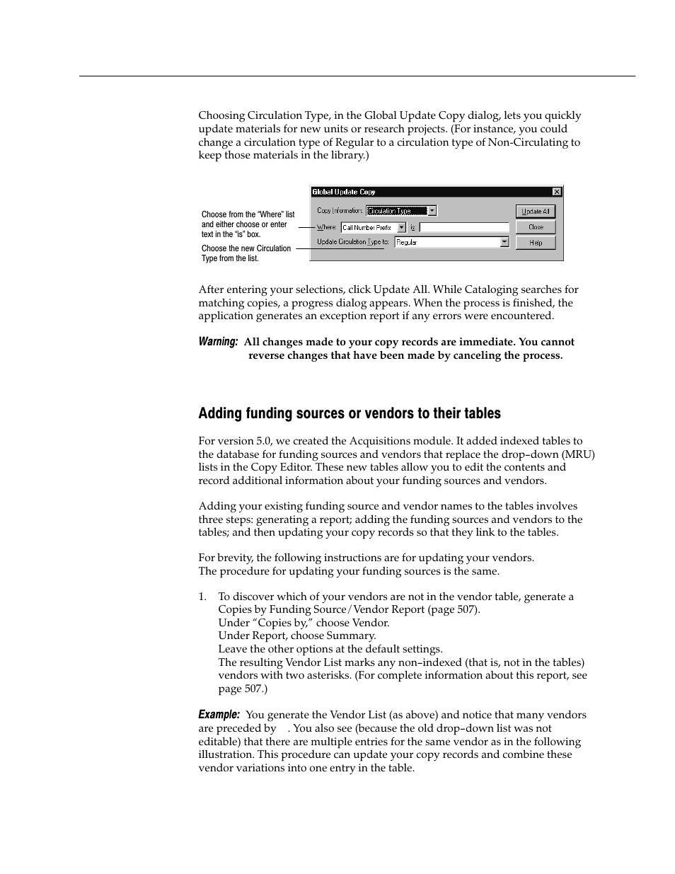 Adding funding sources or vendors to their tables | Follett VERSION 6.00 User Manual | Page 327 / 730