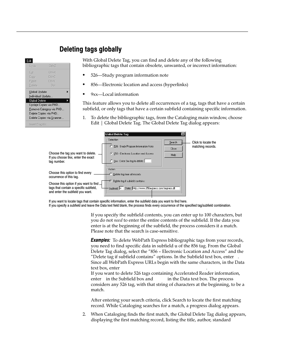 Deleting tags globally | Follett VERSION 6.00 User Manual | Page 334 / 730