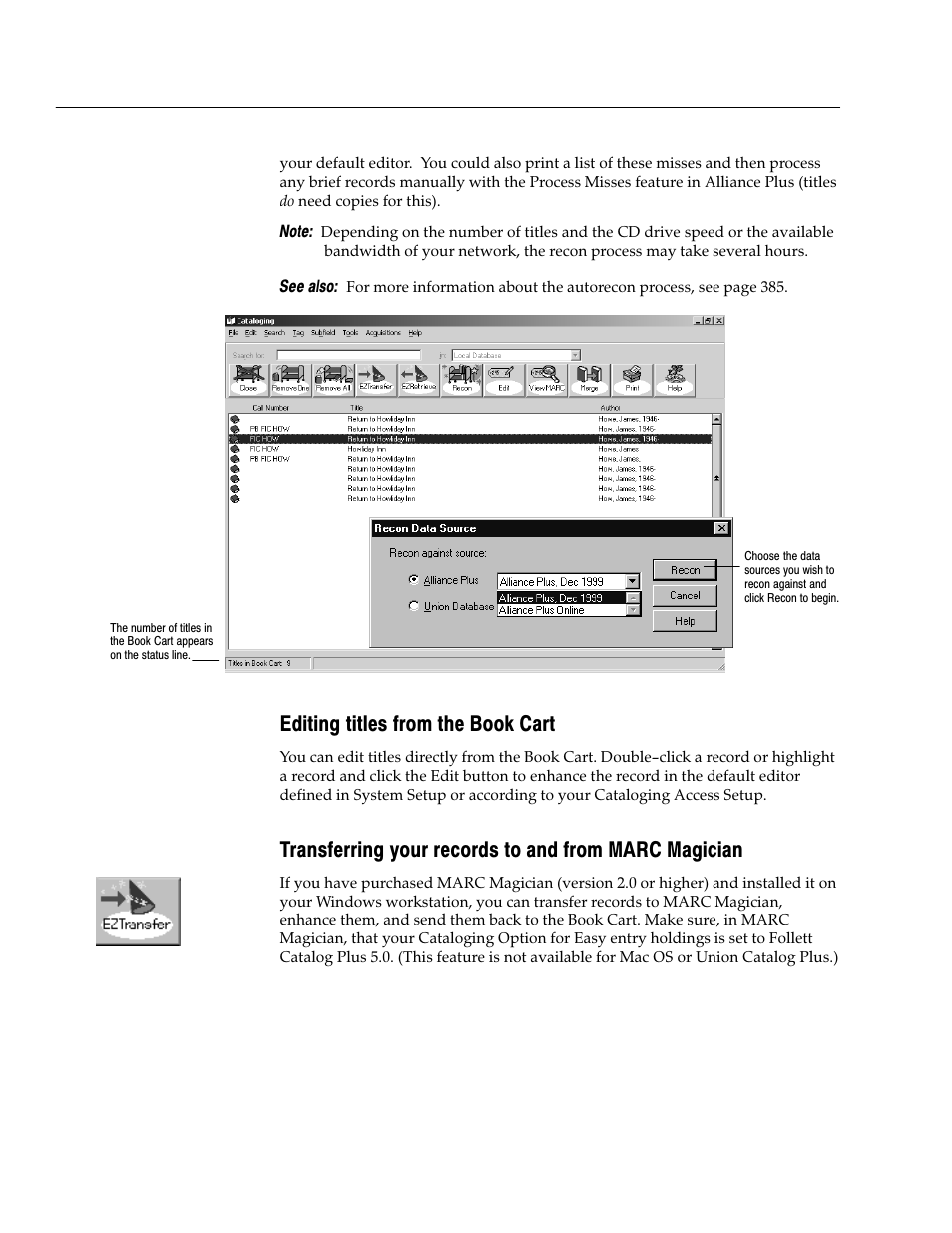 Editing titles from the book cart | Follett VERSION 6.00 User Manual | Page 348 / 730