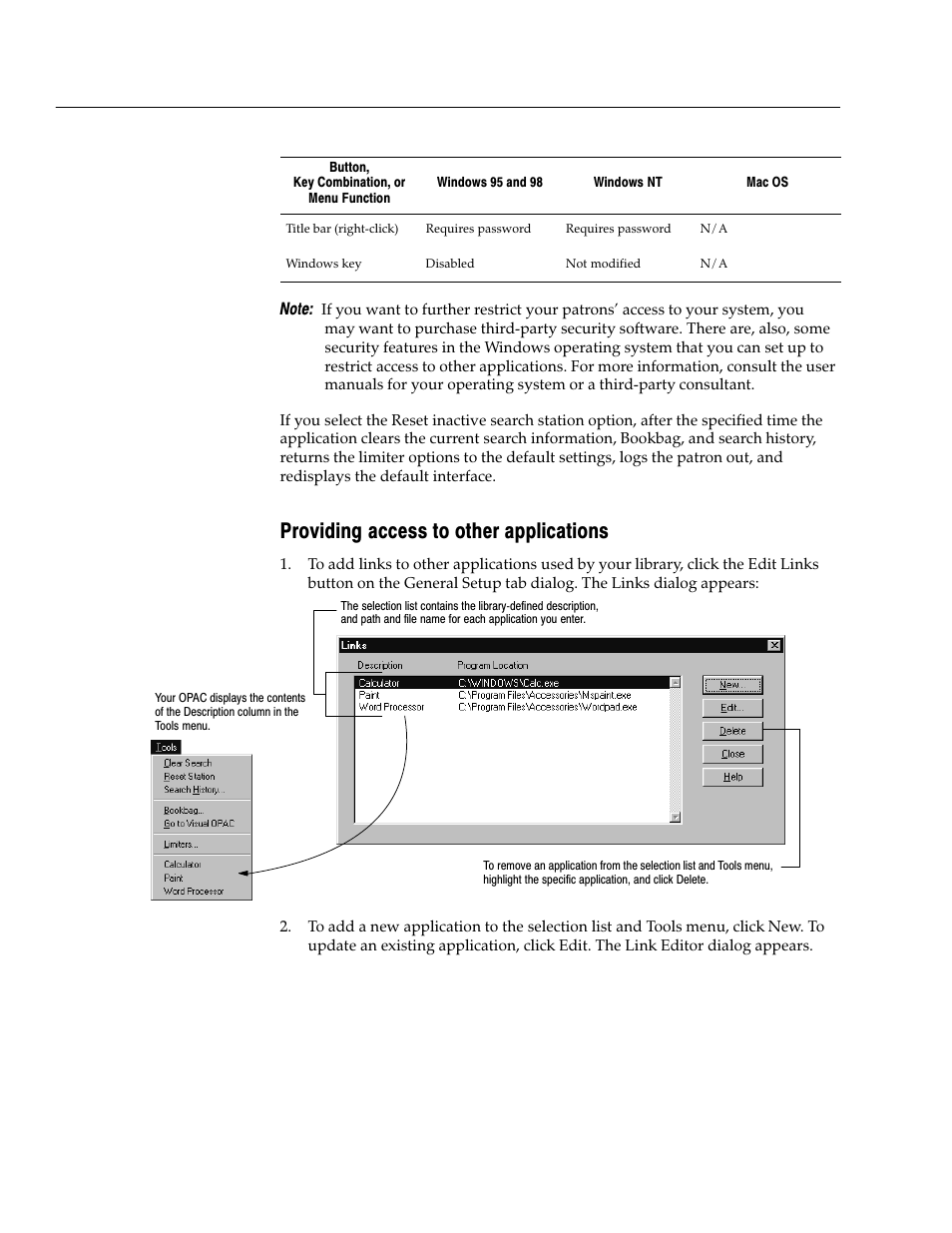 Providing access to other applications | Follett VERSION 6.00 User Manual | Page 408 / 730