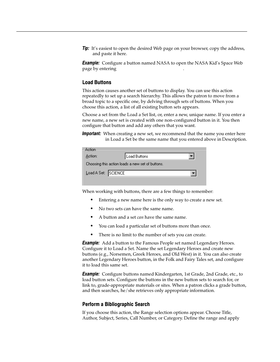 Load buttons, Perform a bibliographic search | Follett VERSION 6.00 User Manual | Page 424 / 730