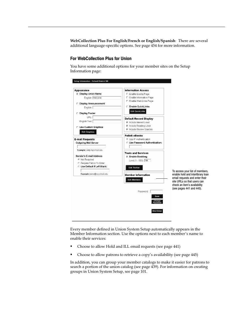 For webcollection plus for union | Follett VERSION 6.00 User Manual | Page 435 / 730