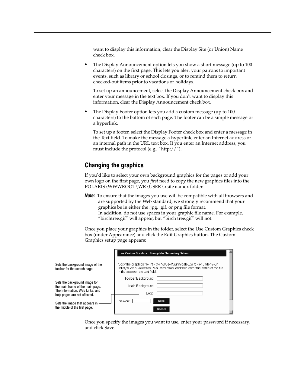 Changing the graphics | Follett VERSION 6.00 User Manual | Page 437 / 730