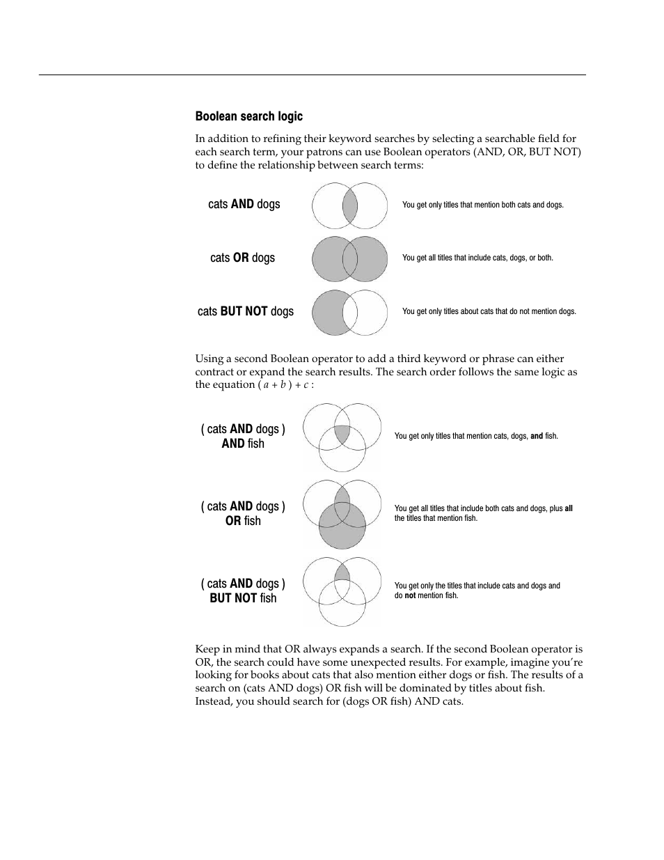 Boolean search logic | Follett VERSION 6.00 User Manual | Page 460 / 730