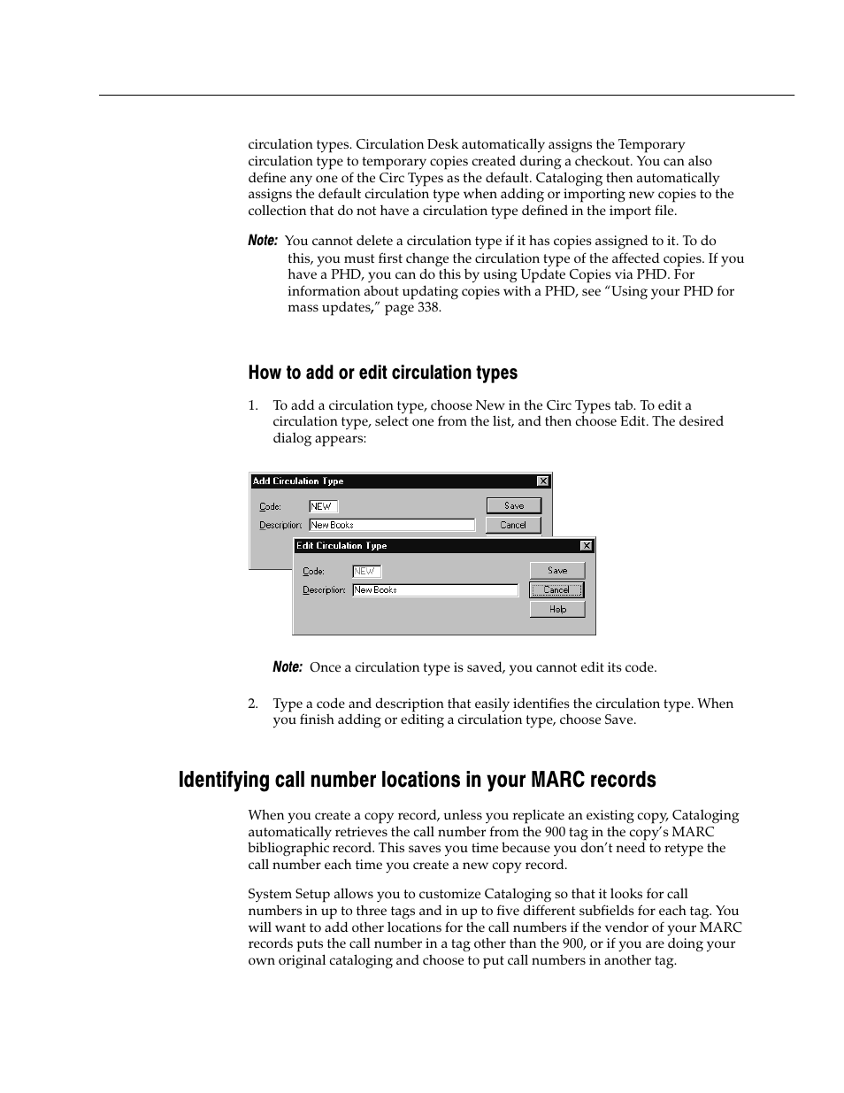 How to add or edit circulation types | Follett VERSION 6.00 User Manual | Page 47 / 730