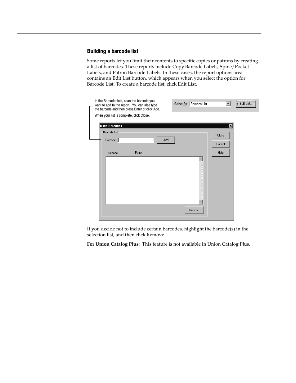 Building a barcode list | Follett VERSION 6.00 User Manual | Page 492 / 730