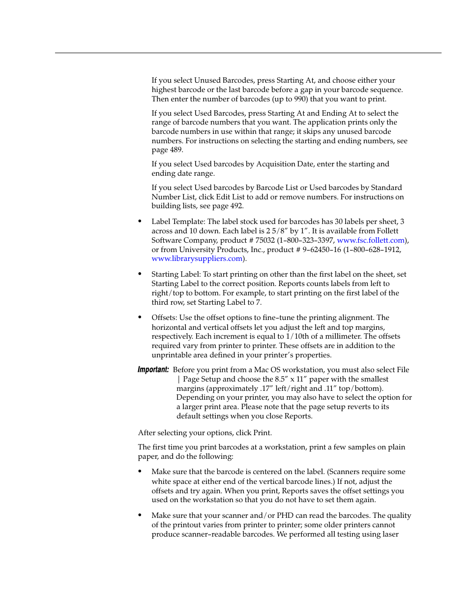 Follett VERSION 6.00 User Manual | Page 515 / 730