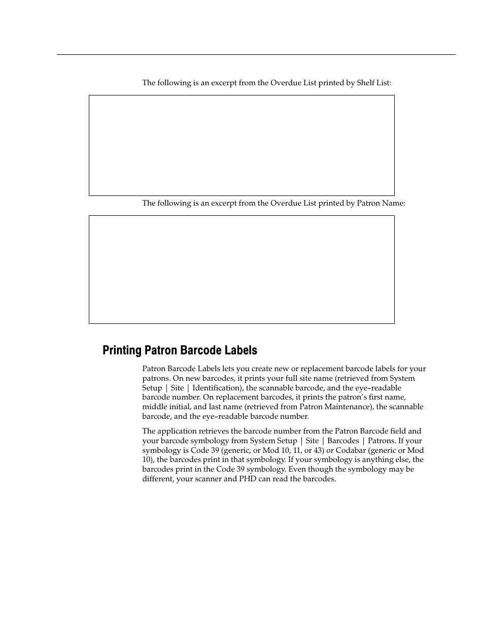 Printing patron barcode labels | Follett VERSION 6.00 User Manual | Page 567 / 730