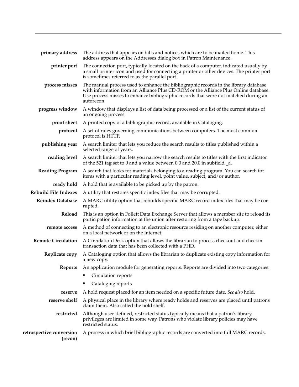 Follett VERSION 6.00 User Manual | Page 623 / 730