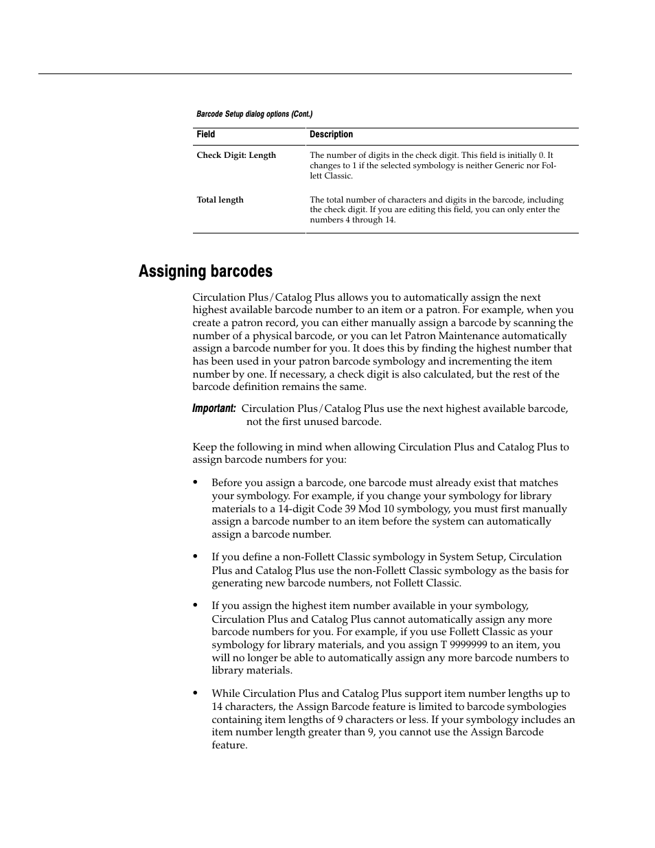 Assigning barcodes | Follett VERSION 6.00 User Manual | Page 652 / 730