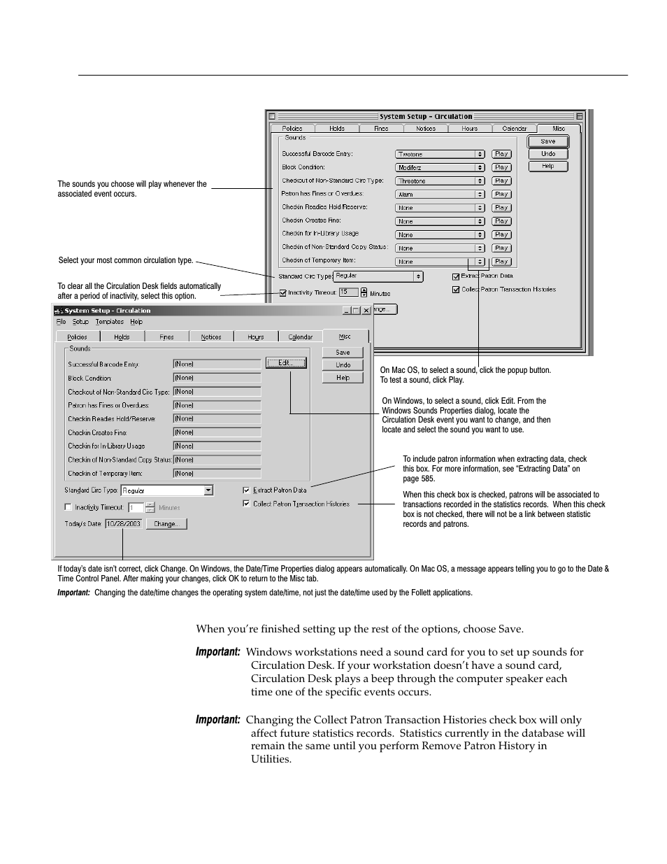 Important | Follett VERSION 6.00 User Manual | Page 89 / 730