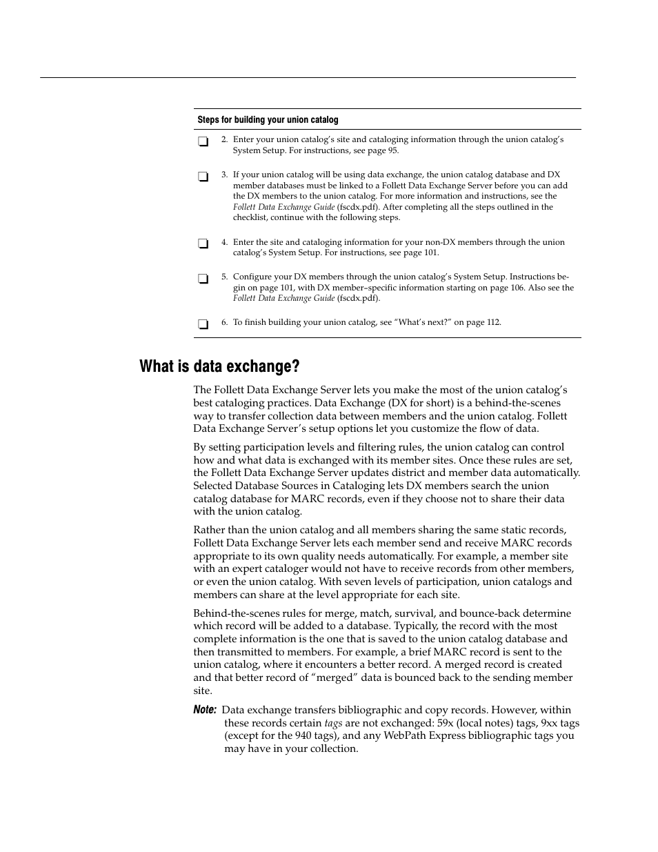 What is data exchange | Follett VERSION 6.00 User Manual | Page 92 / 730