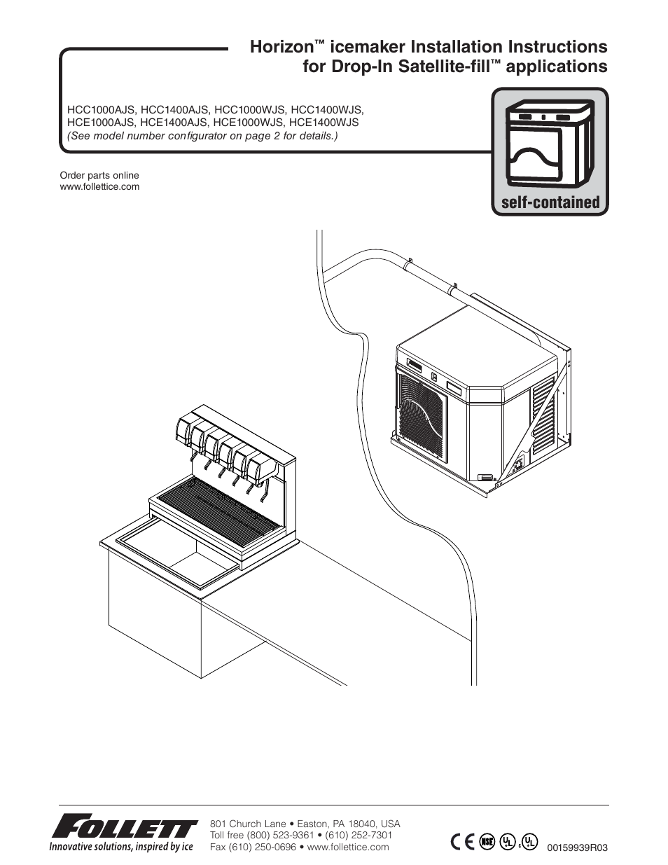 Follett Horizon HCE1000AJS User Manual | 16 pages