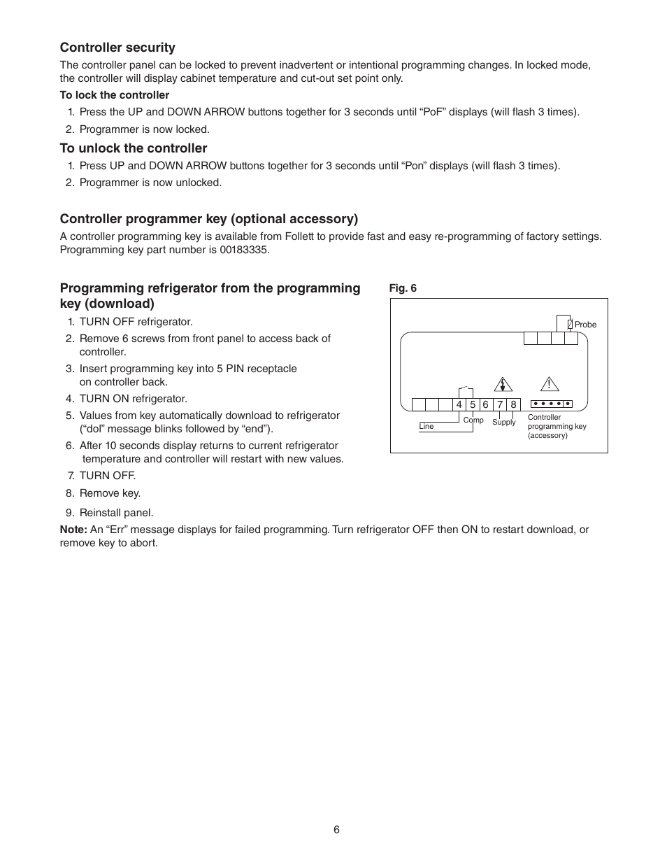 Follett REF5-BB User Manual | Page 6 / 16