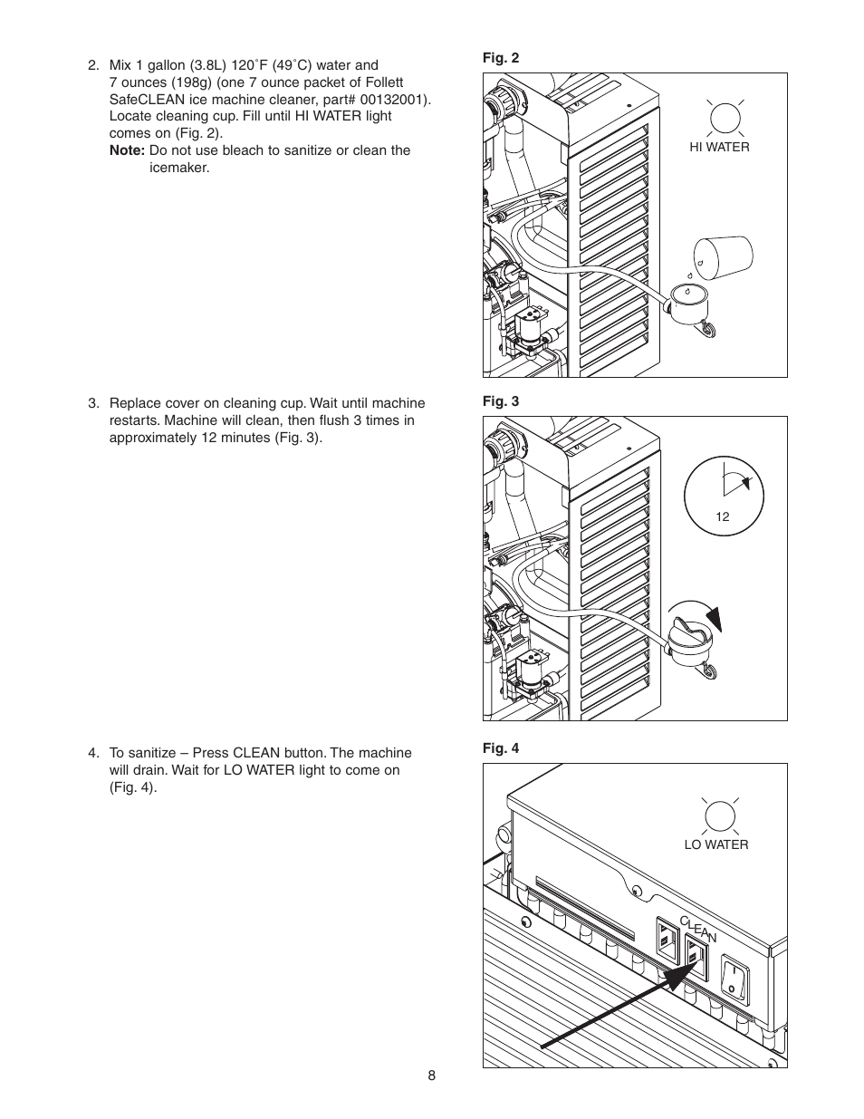 Follett HCE1000W User Manual | Page 8 / 40