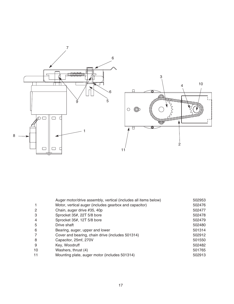 Auger motor | Follett MU155N Series User Manual | Page 18 / 20