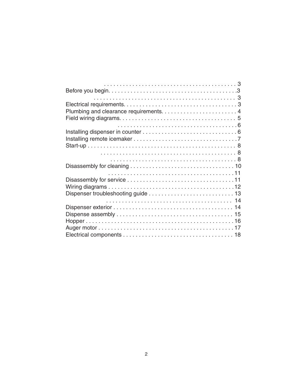Follett MU155N Series User Manual | Page 3 / 20