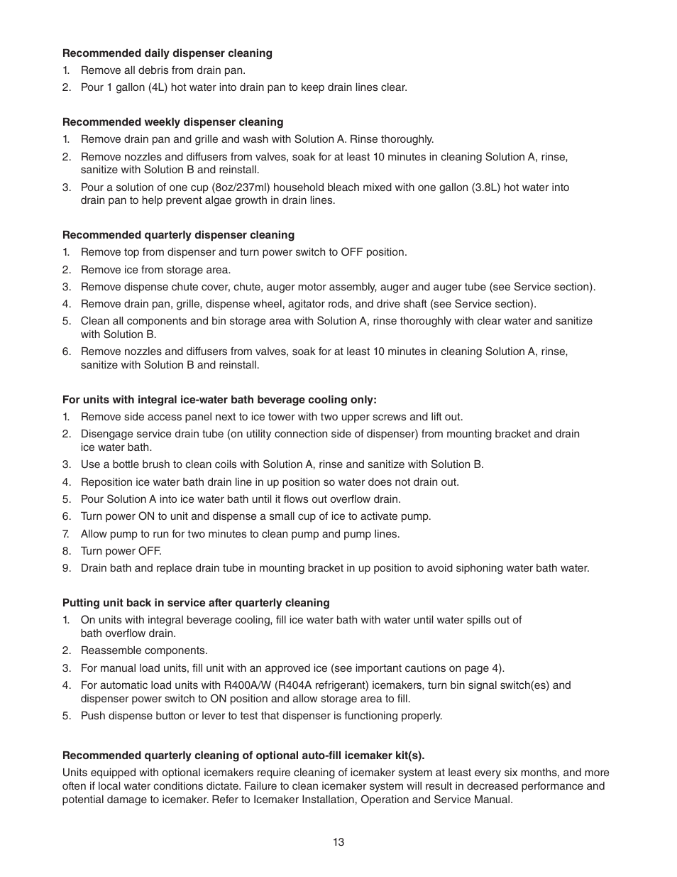 Follett VU300 User Manual | Page 12 / 22