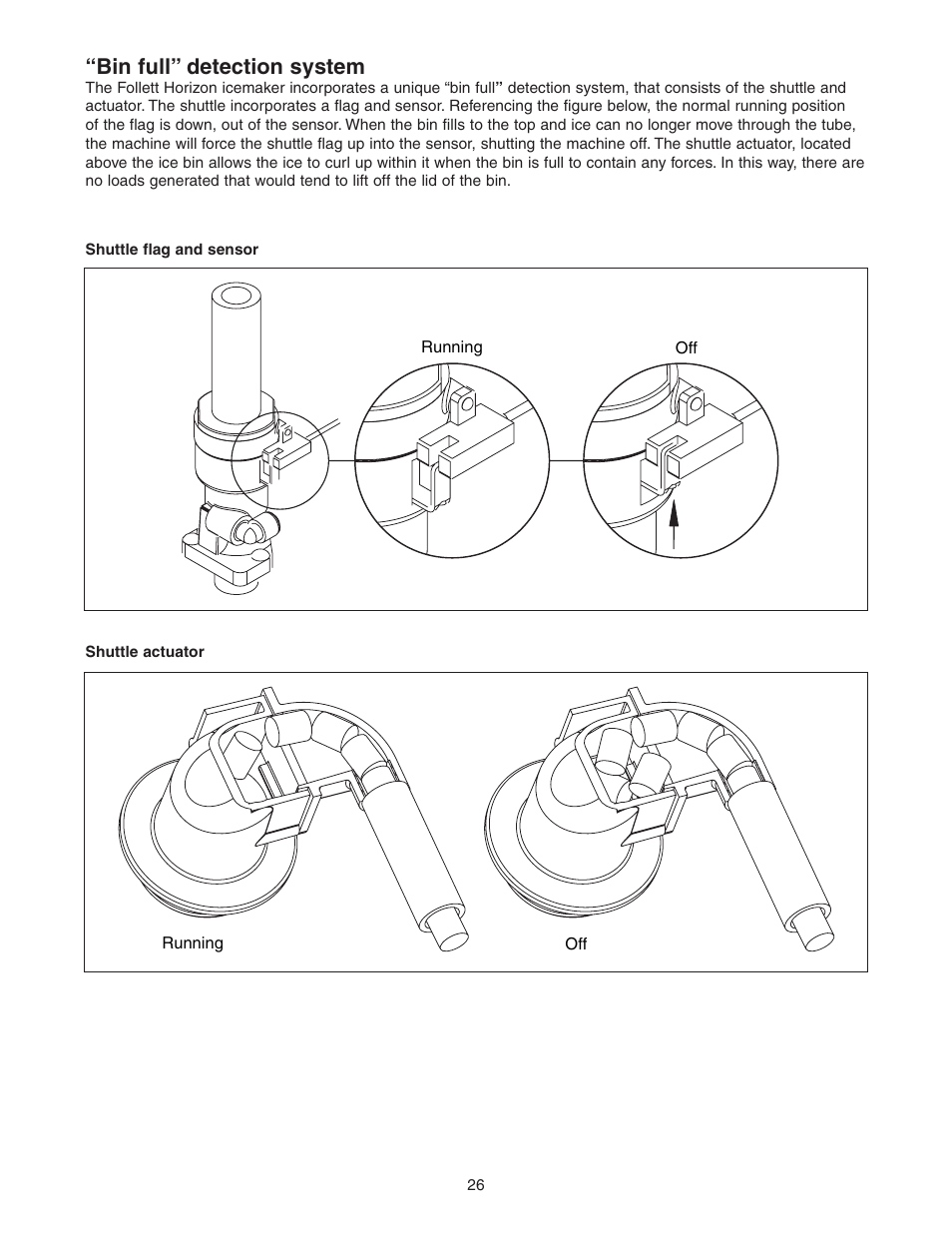 Bin full” detection system | Follett HCD1400R User Manual | Page 26 / 40