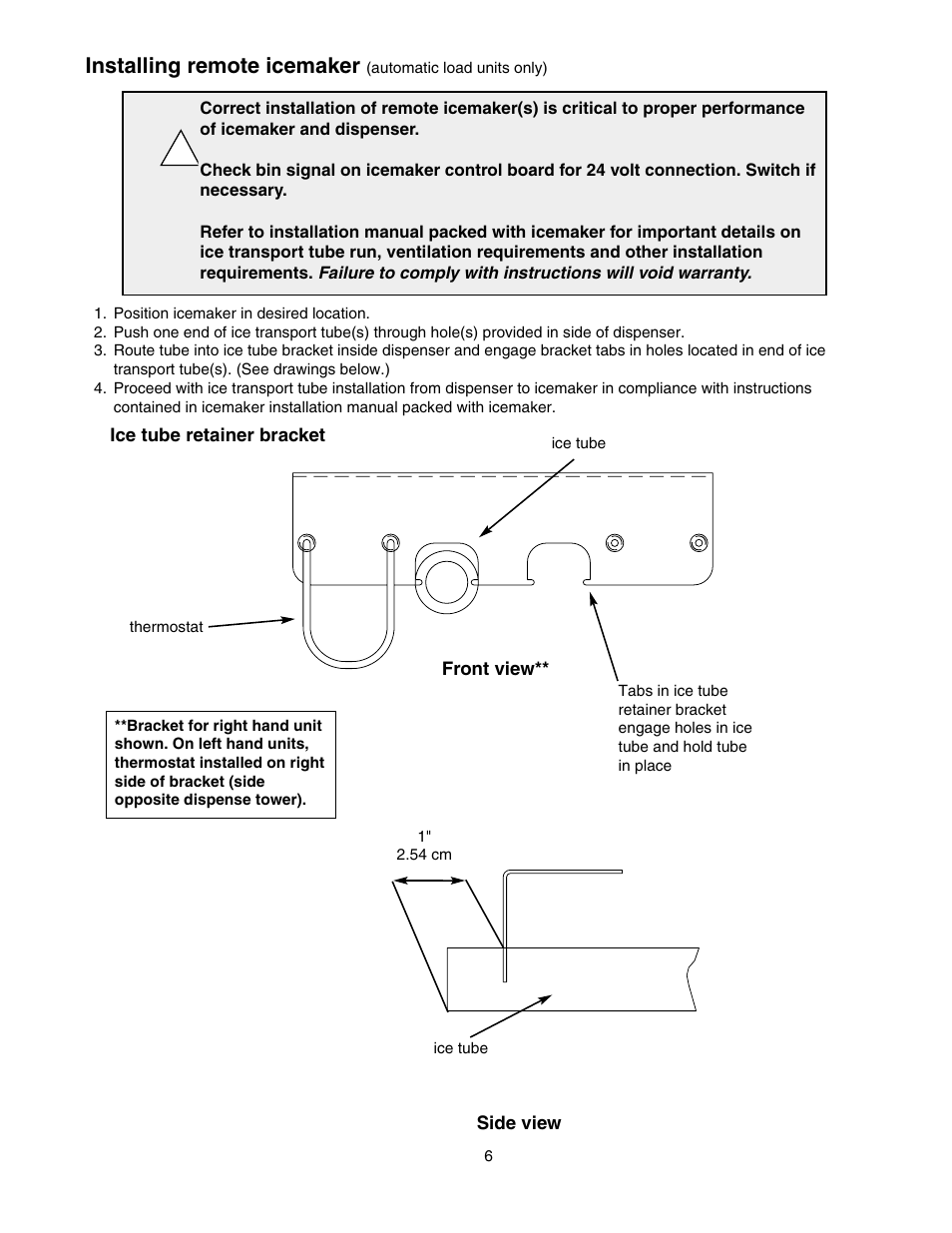 Installing remote icemaker | Follett U155 User Manual | Page 7 / 24