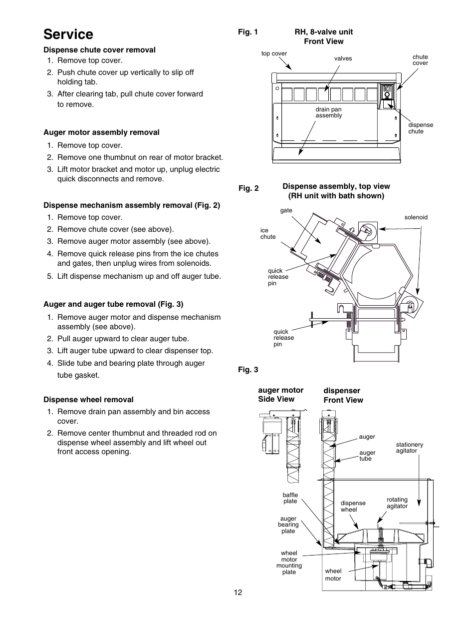 Service | Follett VU155K User Manual | Page 12 / 24