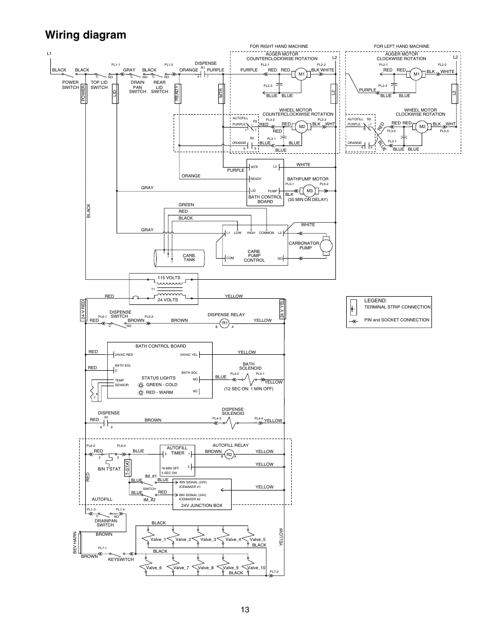 Wiring diagram | Follett VU155K User Manual | Page 13 / 24