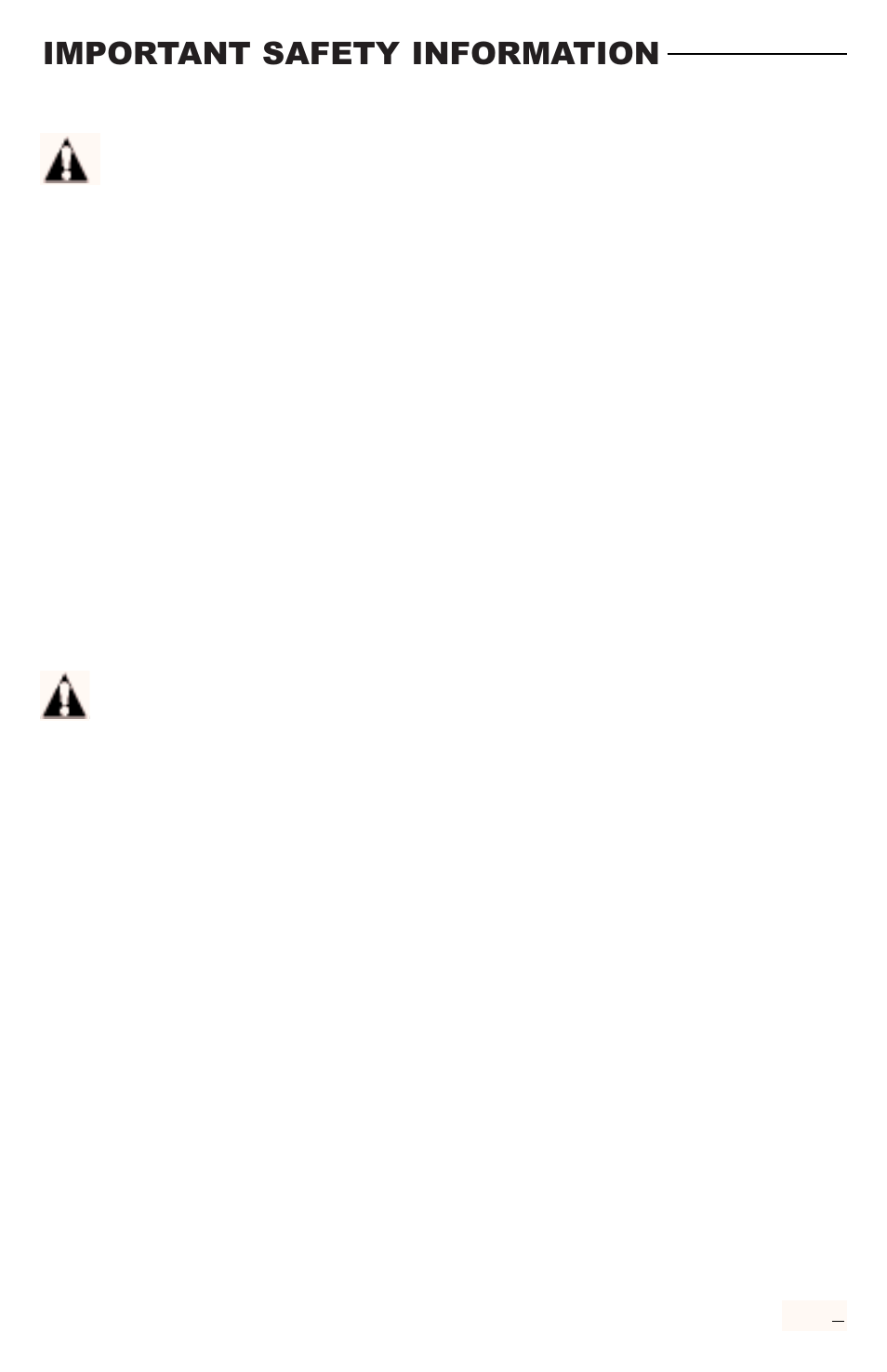 Important safety information, Warning, Caution | Freecom Technologies RCS-S5000B User Manual | Page 5 / 16