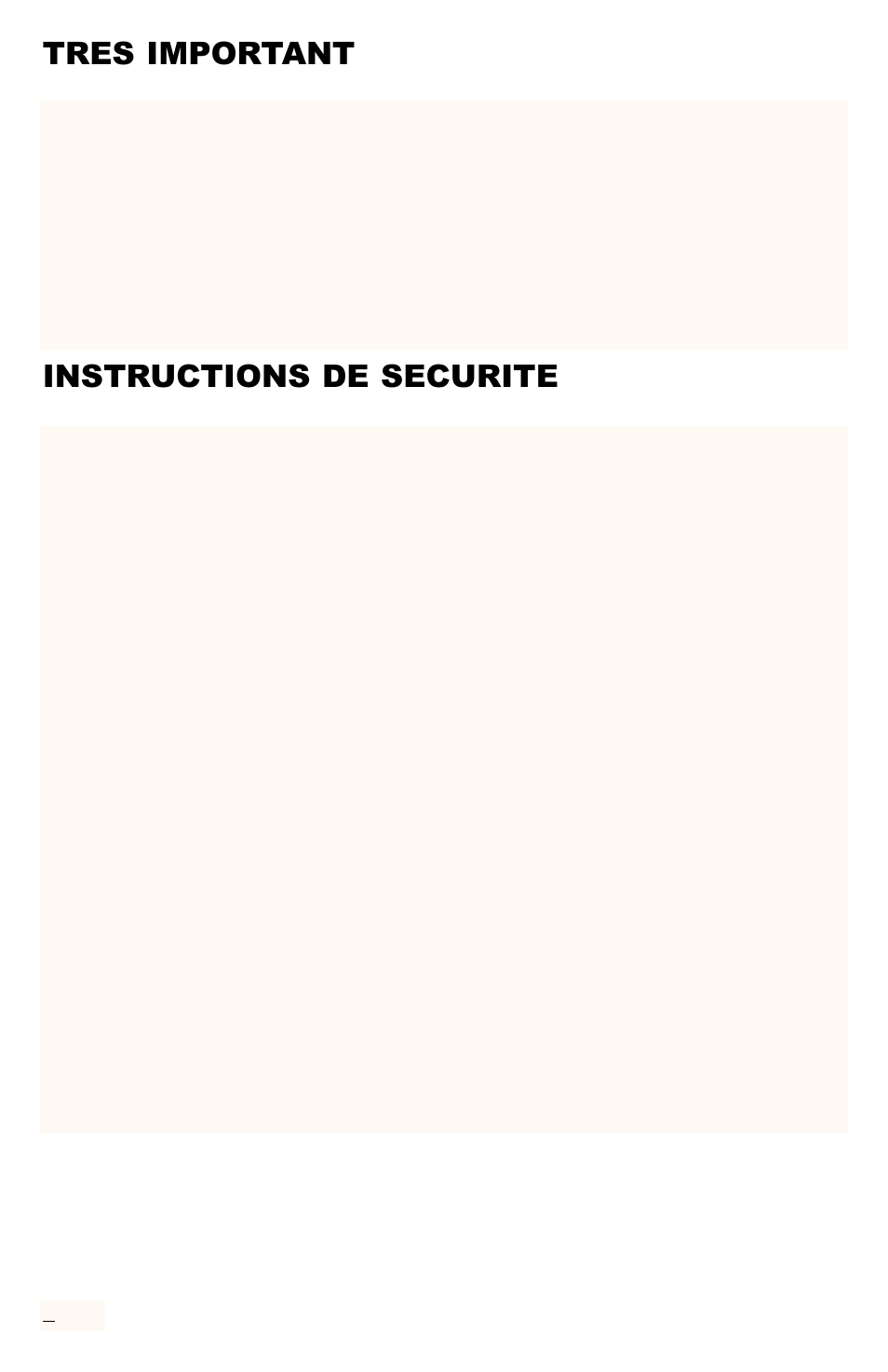 Tres important instructions de securite | Freecom Technologies RCS-M1000U User Manual | Page 7 / 16