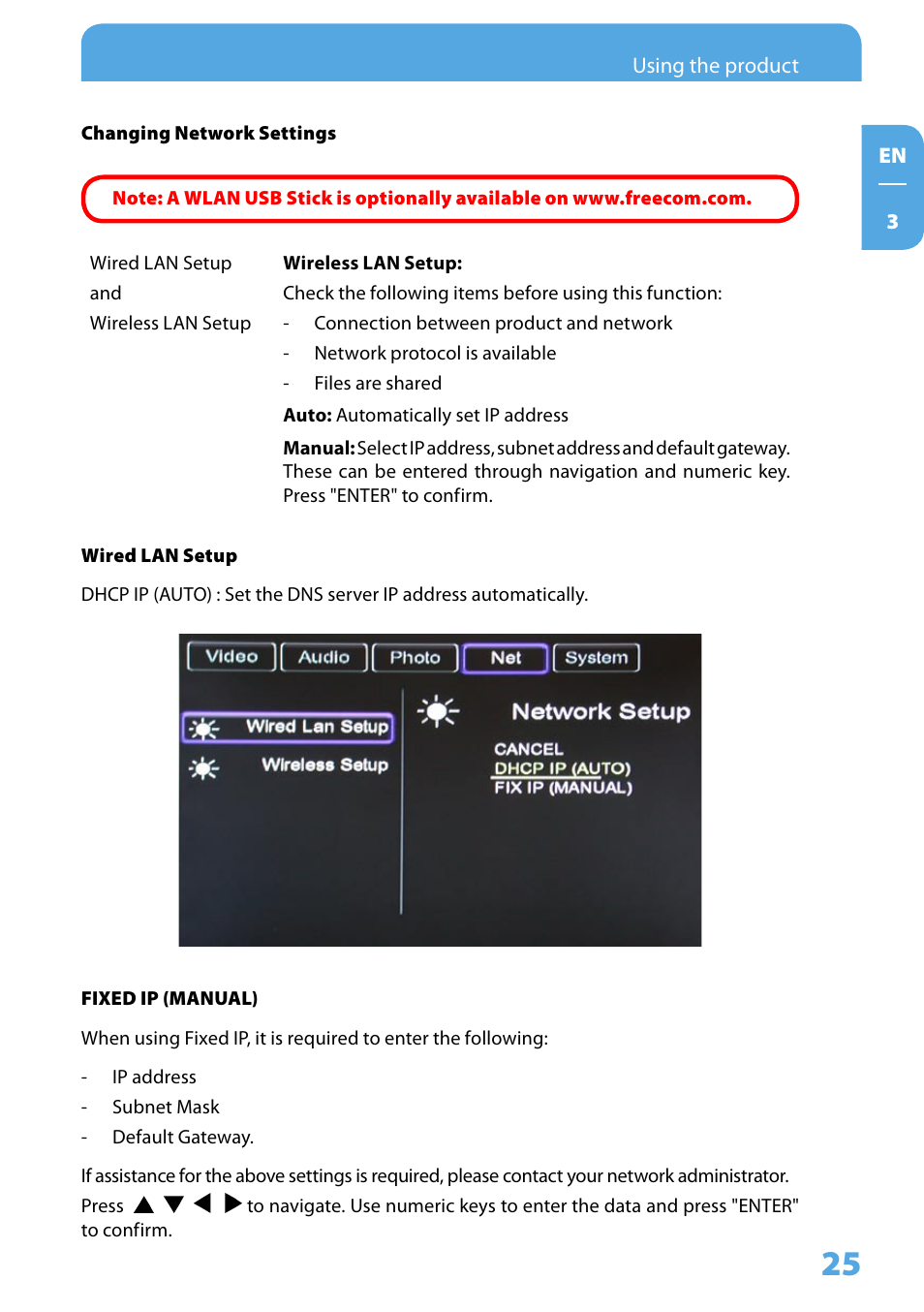 Freecom Technologies Media Player II User Manual | Page 25 / 43