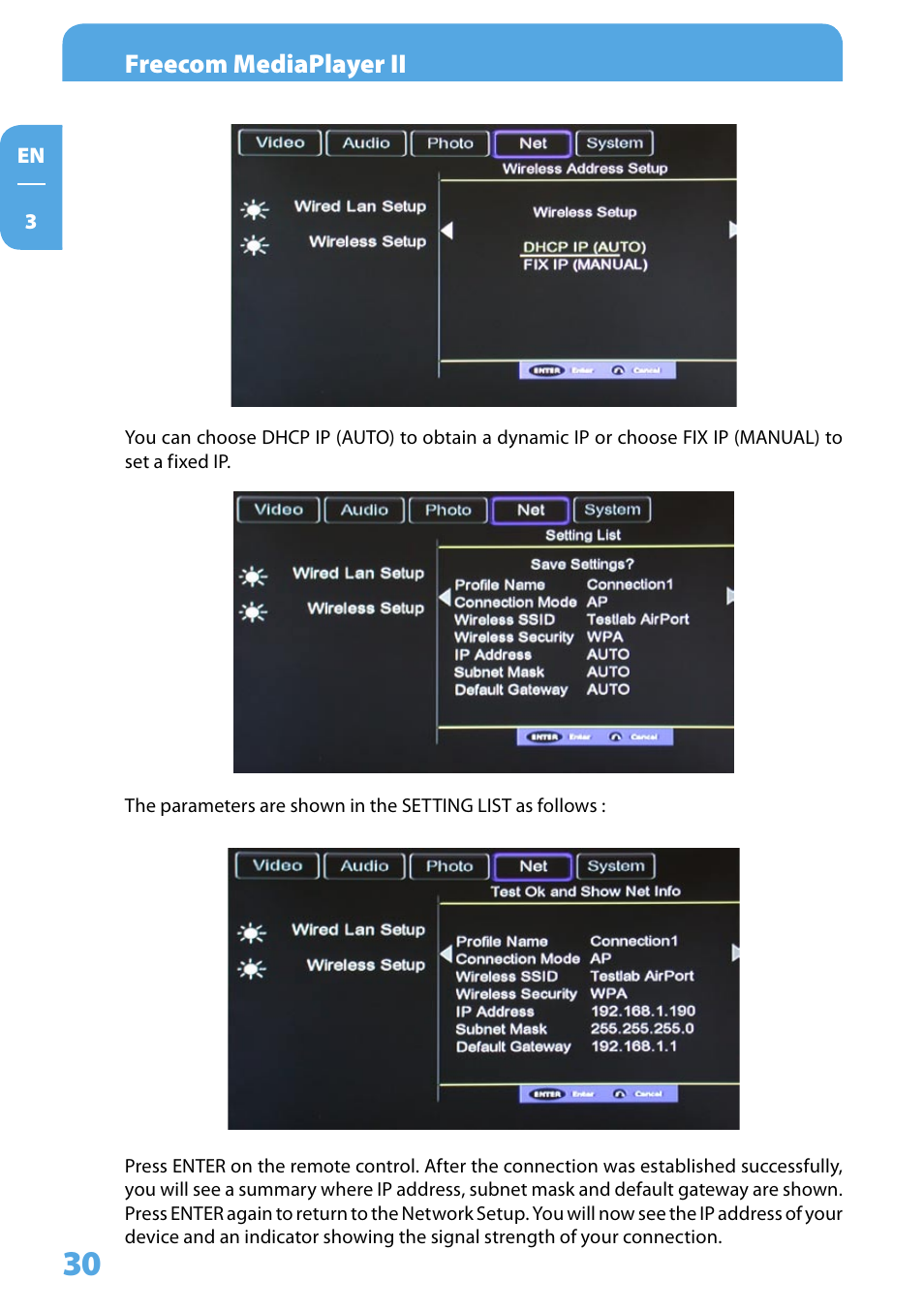 Freecom mediaplayer ii | Freecom Technologies Media Player II User Manual | Page 30 / 43