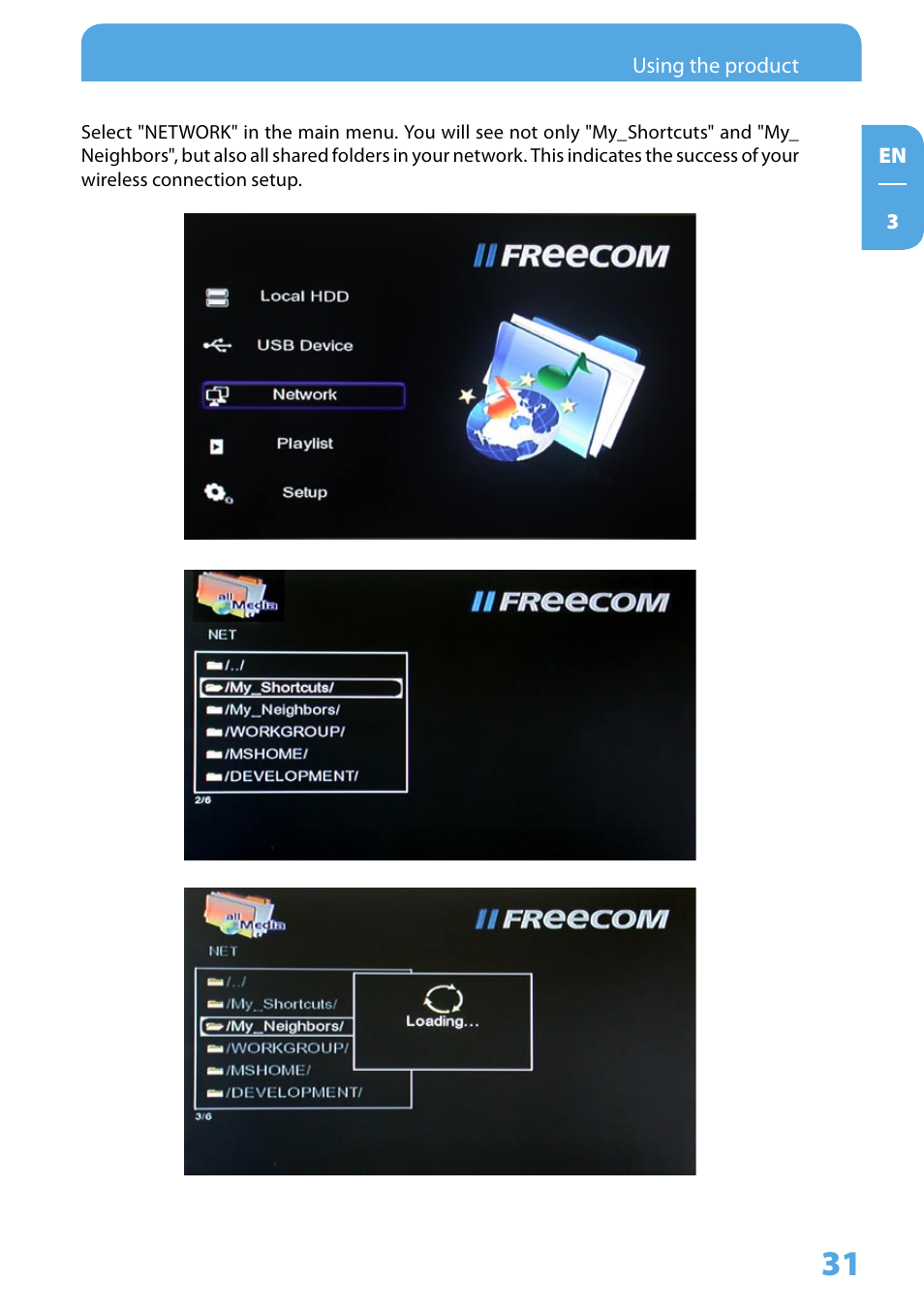 Freecom Technologies Media Player II User Manual | Page 31 / 43