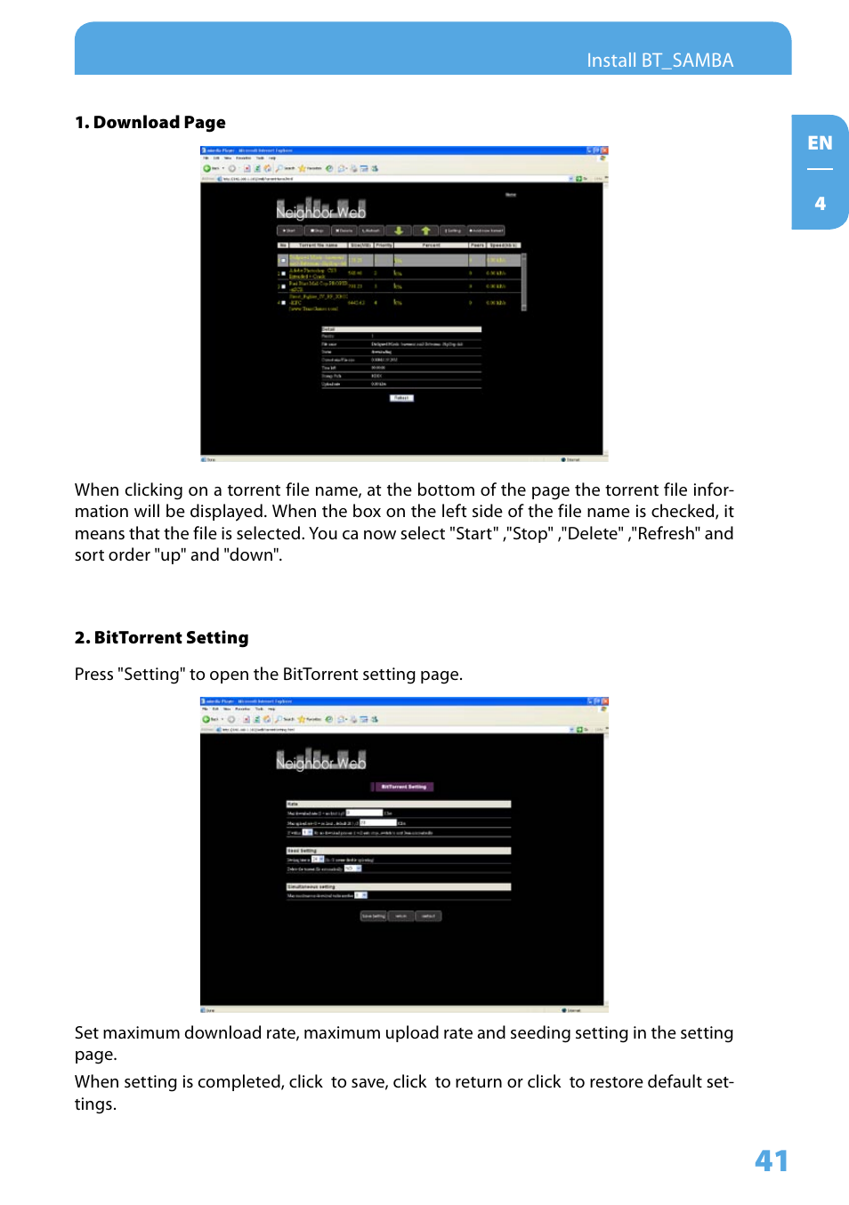 Freecom Technologies Media Player II User Manual | Page 41 / 43
