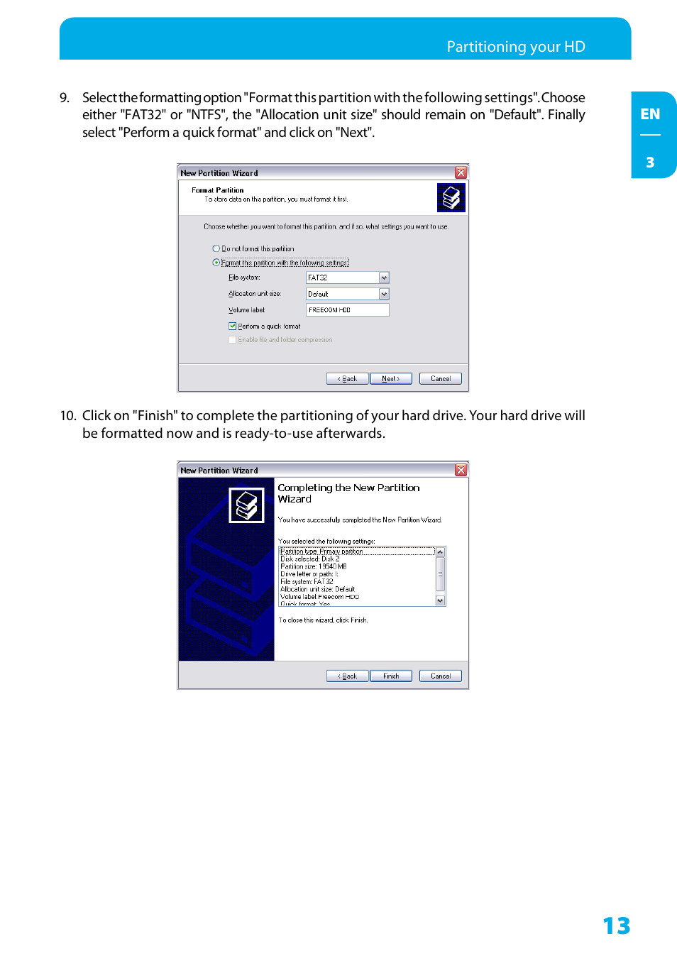 Freecom Technologies Hard Drive Dock Quattro User Manual | Page 13 / 19