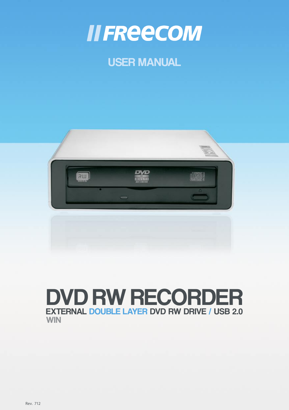 Freecom Technologies DVD RW Recorder User Manual | 14 pages