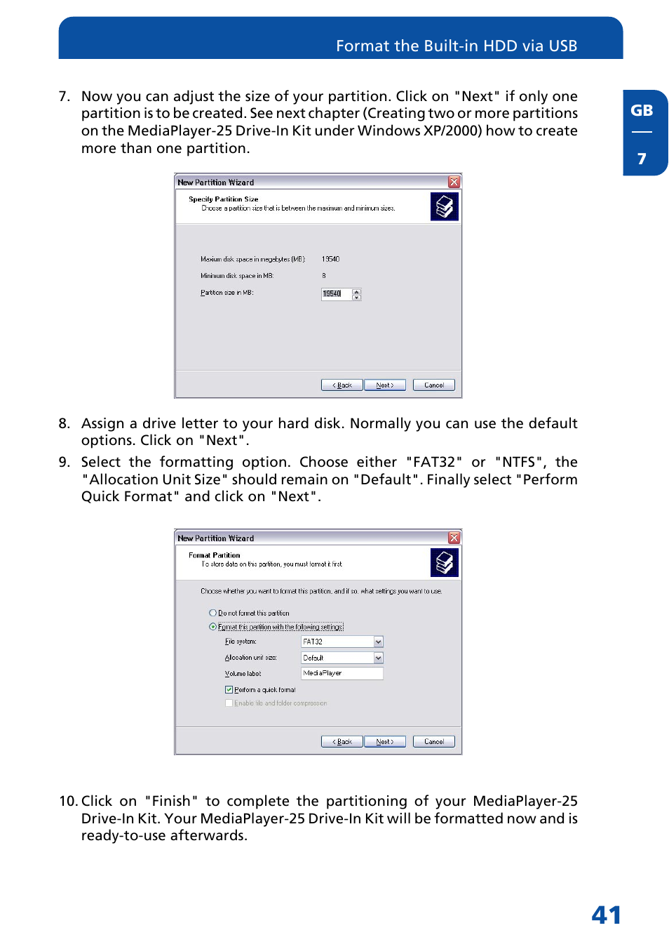 Freecom Technologies Multimedia Player User Manual | Page 41 / 48