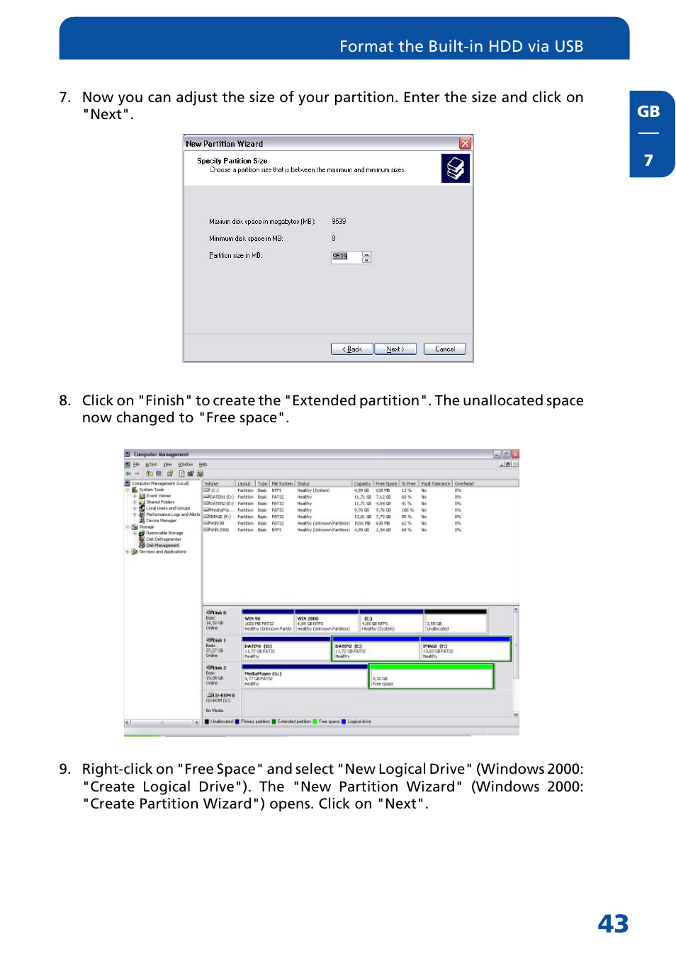 Freecom Technologies Multimedia Player User Manual | Page 43 / 48