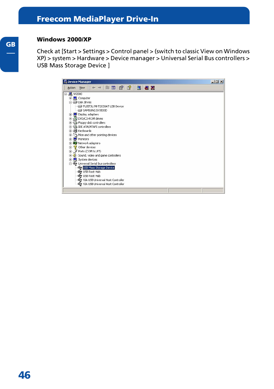 Freecom Technologies Multimedia Player User Manual | Page 46 / 48