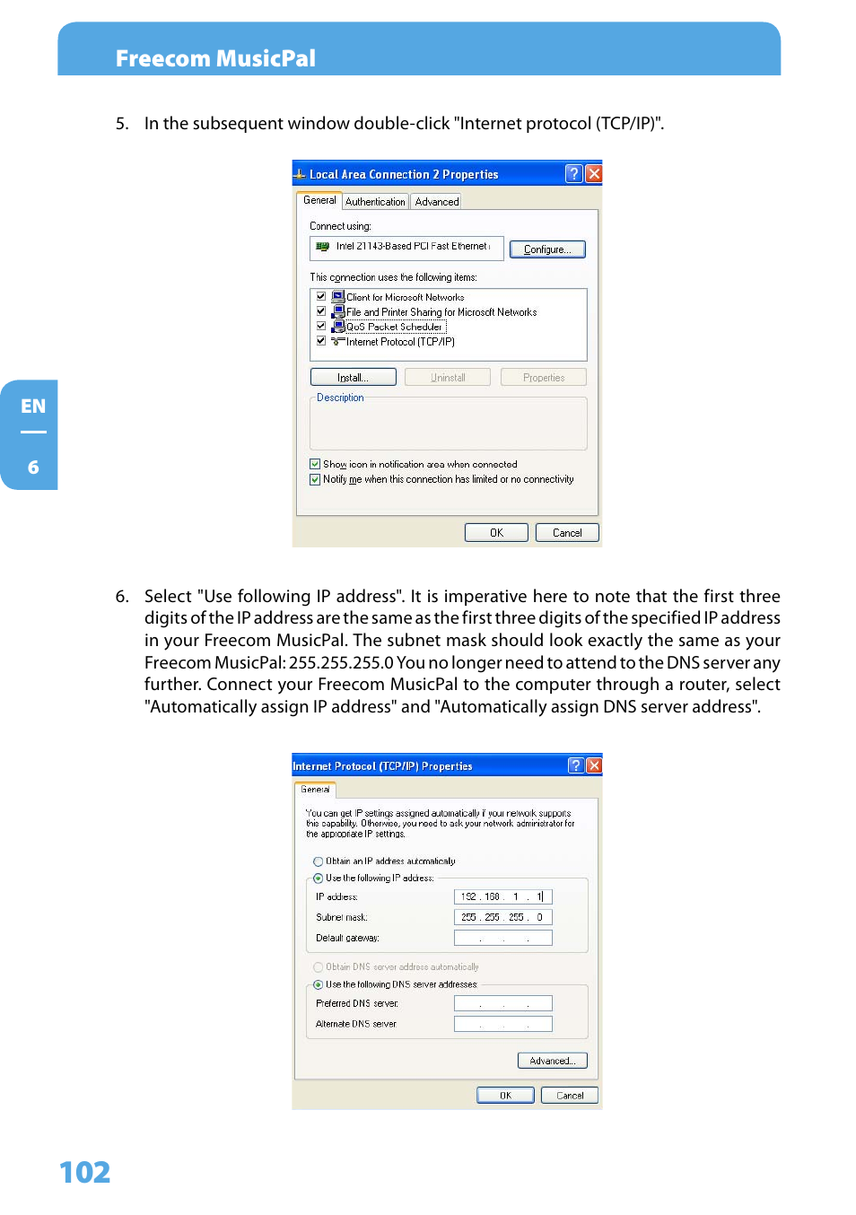 Freecom musicpal | Freecom Technologies MusicPal User Manual | Page 102 / 120
