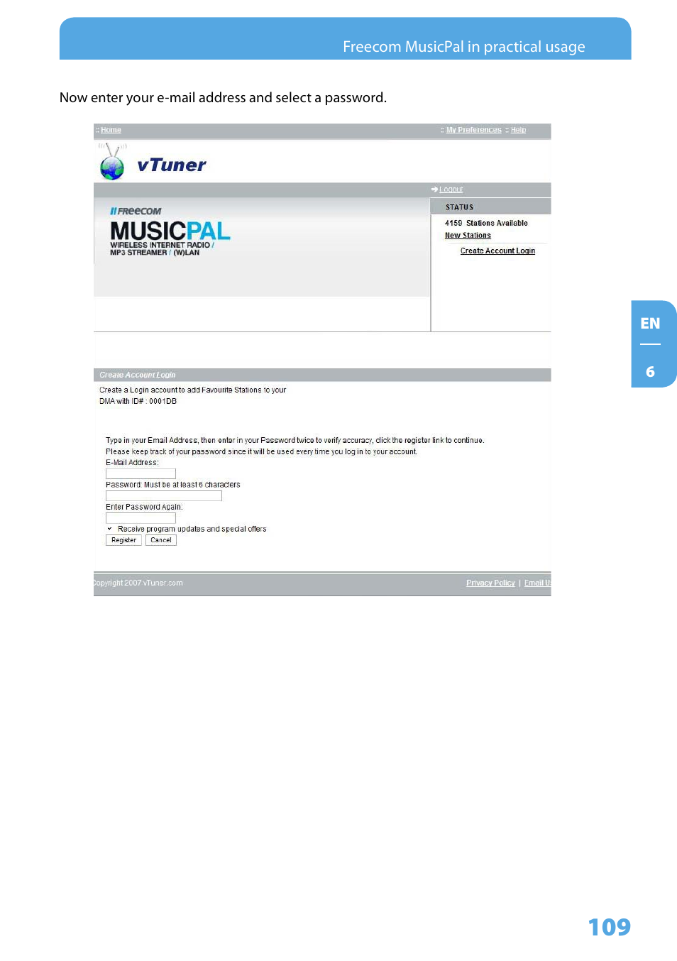 Freecom Technologies MusicPal User Manual | Page 109 / 120