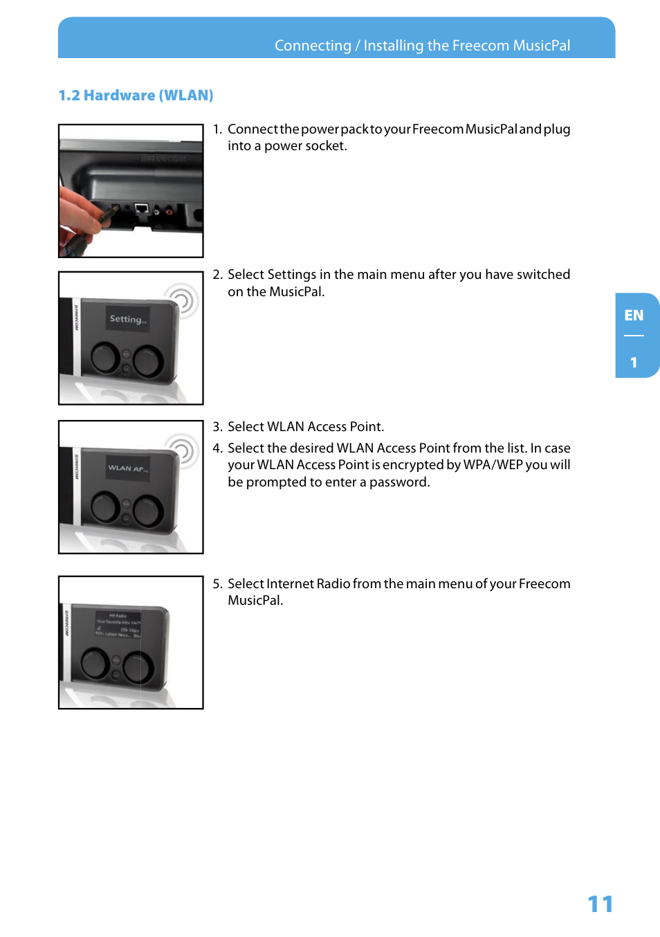 2 hardware (wlan) | Freecom Technologies MusicPal User Manual | Page 11 / 120
