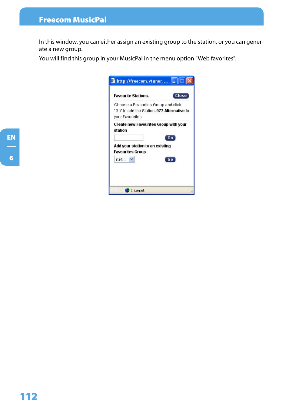 Freecom Technologies MusicPal User Manual | Page 112 / 120