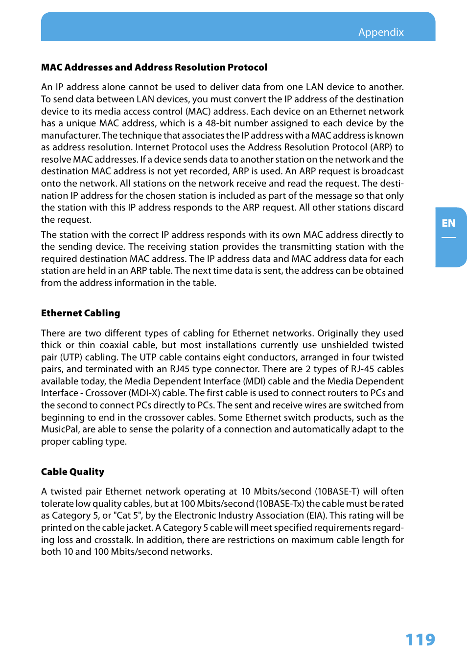 Freecom Technologies MusicPal User Manual | Page 119 / 120