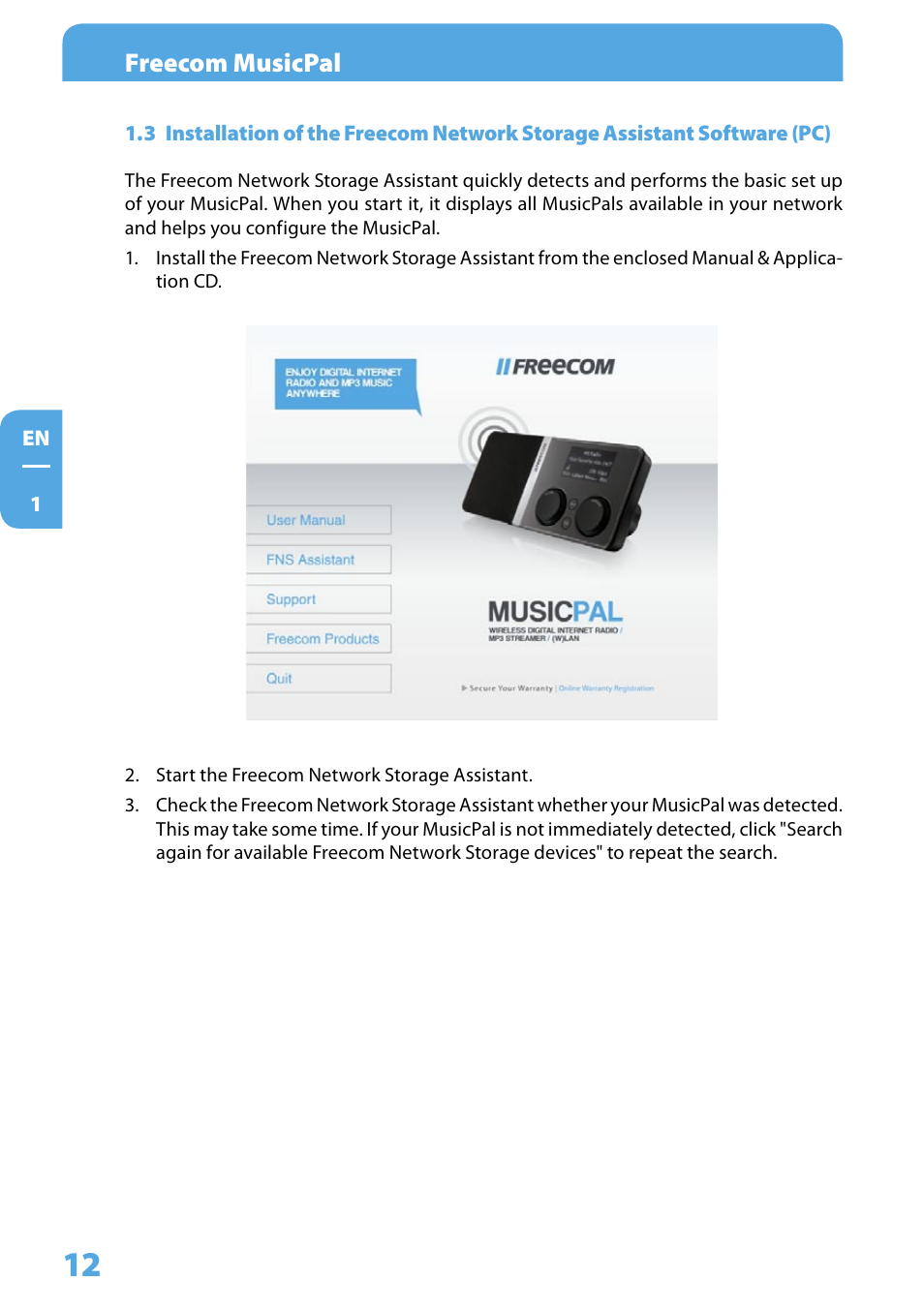 Freecom musicpal | Freecom Technologies MusicPal User Manual | Page 12 / 120