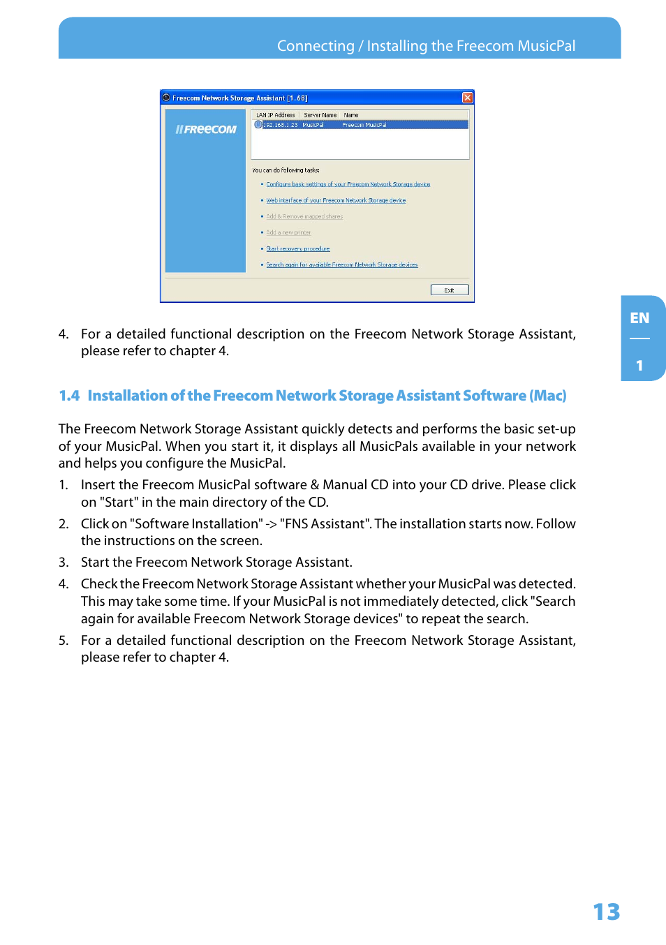 Freecom Technologies MusicPal User Manual | Page 13 / 120