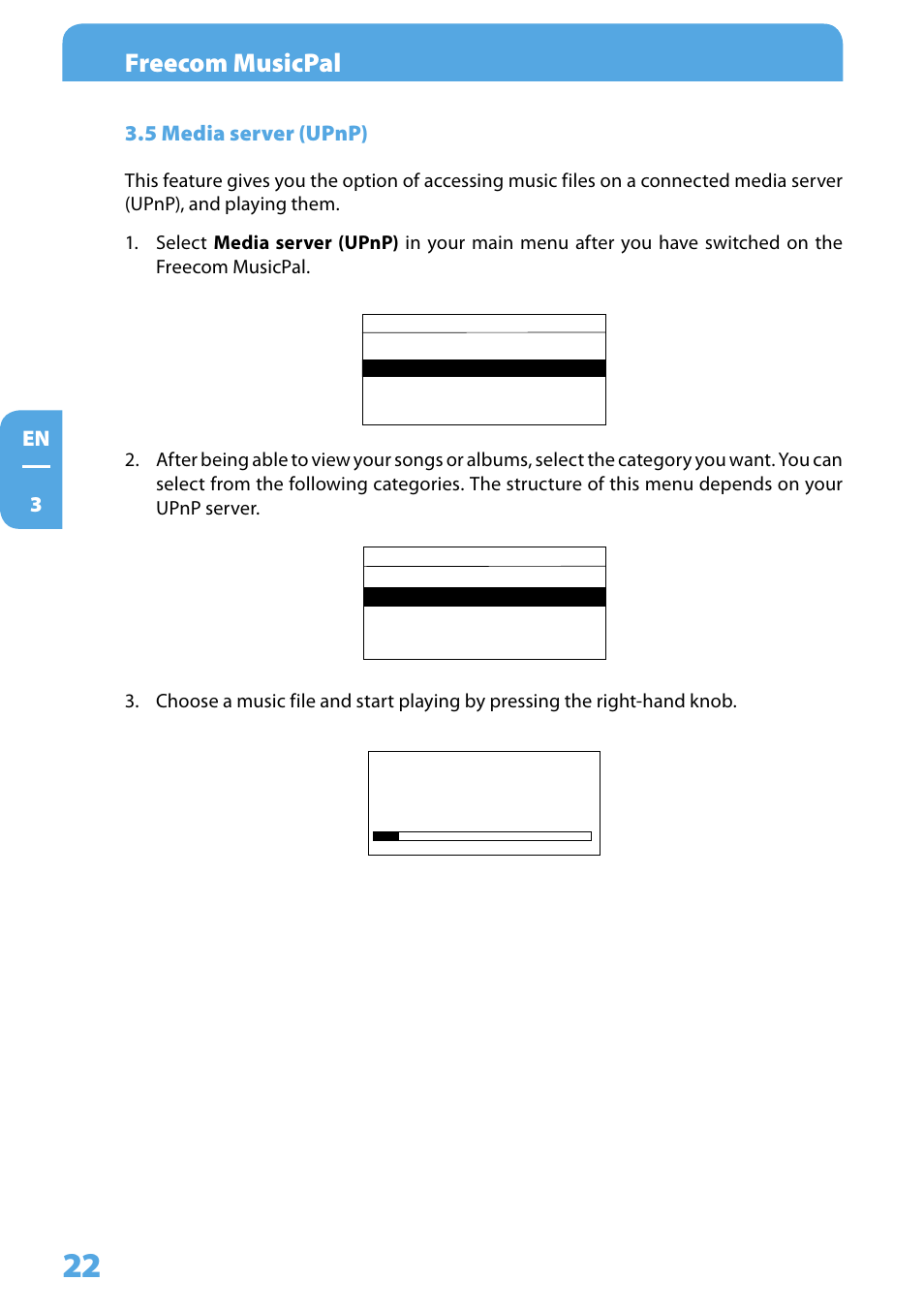 5 media server (upnp), Freecom musicpal | Freecom Technologies MusicPal User Manual | Page 22 / 120